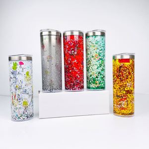 Blank Sublimation Storyboard 20oz White Sublimation Blanks Tumbler 20oz Snow <b>Globe</b> Tumblers Stainless Steel DIY Glitter - Product Image 5