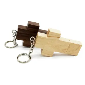 USB-флеш-накопители в форме Креста с деревянной коробкой, 2,0 3,0, 2 ГБ, 4 ГБ, 8 ГБ, 16 ГБ, 32 ГБ