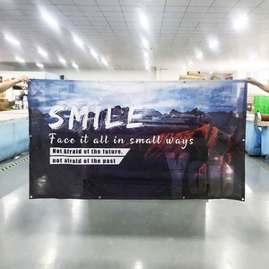 Biểu Ngữ Lưới <span class=keywords><strong>Polyester</strong></span> In Logo Tùy Chỉnh Biểu Ngữ Lưới Vải Hình Chữ Nhật Chống Gió Ngoài Trời Cho Sự Kiện - Product Image 2