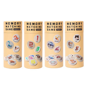 Gli scacchi di memoria corrispondenti Montessori trovano lo stesso gioco di carta in legno regalo di educazione precoce per bambini giocattolo educativo per bambini - Product Image 4