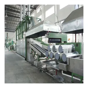 Linha de produção de agulhas de fibra de poliéster, linha com máquina de carding de fibra