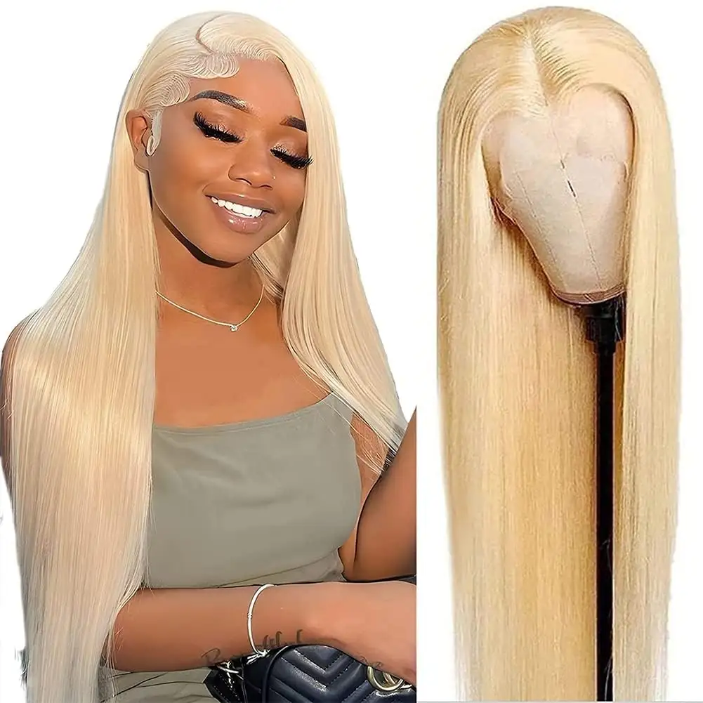 30 40 Inch Hd Brazilian Full Lace Human Hair Wig 100% Human Hair Hd Blonde 613 Full Lace Wig With Baby Hair Full Lace Wig Vendor