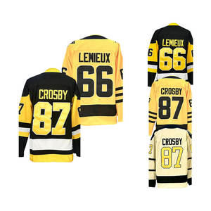 Nouveau maillot de hockey sur glace 2026 avec surpiqûres 87 Sidney-Crosby 71 Evgeni Malkin 58 Kris Letang 65 Erik <span class=keywords><strong>Karlsson</strong></span> 66 Lemieux - Product Image 6