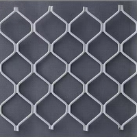 Maille en métal déployé en aluminium perforé avec personnalisation en usine avec soudure pour rideau de fenêtre et rénovation