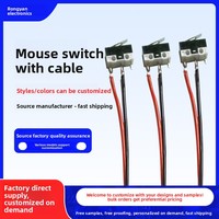 Micro-interrupteurs personnalisés Xinxing avec fils soudés 1A/2A 125V, interrupteurs à réinitialisation à l'état d'origine pour jouets et harnais d'électronique