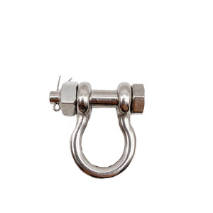 Connecteur en forme de D en acier inoxydable pour usage maritime avec boulon et écrou - Product Image 3