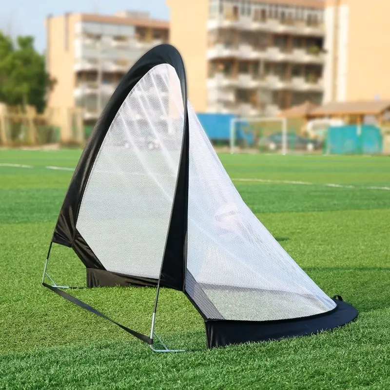 Soccer Football Goal Net Folding Black Training Goal Net Tent Kids Indoor Outdoor Play Toy