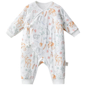 Mono de bebé acolchado de algodón suave y cálido unisex para otoño e invierno, modelo Crystal de octubre - Product Image 5