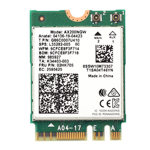 Wifi6 M.2ไร้สายแบบ Dual Band สำหรับ Intel <span class=keywords><strong>AX200</strong></span> 2974Mbps 5.1 802.11ax <span class=keywords><strong>MU</strong></span>-<span class=keywords><strong>MIMO</strong></span> แล็ปท็อป NGFF การ์ด WIFI AX200NGW Windows 10 - Product Image 1