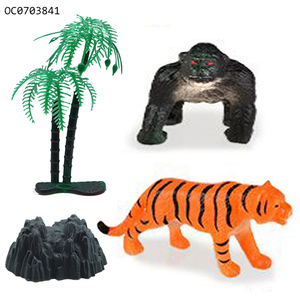 Animales salvajes de plástico, juguetes con mapas - Product Image 4