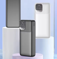 Banco de Energía de Carga Rápida Multi-Capacidad 10000-20000mAh con Pantalla LED y Cables Integrados, Cargador Portátil para Teléfono Móvil