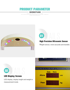 Đồng tiền hoạt động trọng lượng và chiều cao quy mô cơ thể chiều cao và trọng lượng Quy mô máy với siêu âm kỹ thuật số Chiều cao HGM-15 - Product Image 6