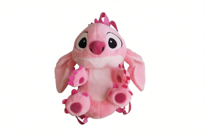 Sac à dos en peluche rose Stitch 28 cm pour enfants, jouet en peluche unisexe - Product Image 1
