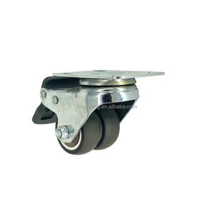 Rueda giratoria de goma TPR sólida de 1-3 pulgadas, tornillo giratorio, ruedas giratorias, accesorios para muebles - Product Image 2