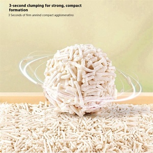 Kleine oplage gepersonaliseerde tofu kattenbakvulling 1,5 mm <span class=keywords><strong>100</strong></span>% milieuvriendelijk natuurlijk doorspoelbaar 2,0 mm originele zand pure tofu kattenbakvulling - Product Image 2