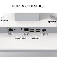 Système de caisse enregistreuse tactile capacitif tout-en-un à double écran 15,6 pouces, système Android 11, terminal de point de vente