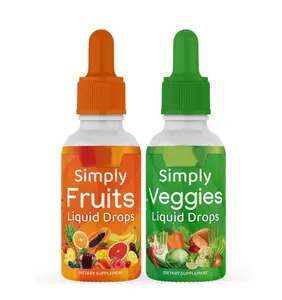 Suplementos de frutas y verduras de gotas líquidas hechas con alimentos integrales Superalimentos Suplemento de vitaminas y minerales