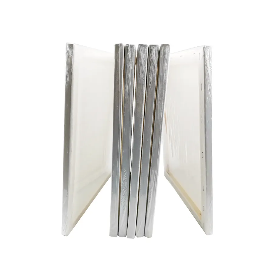 Promotional Single Heat Shrink Painting White and Black Blank Canvas
