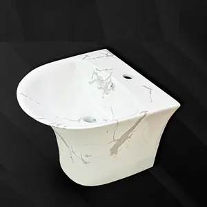 Nhà vệ sinh bồn rửa phòng tắm thiết lập một mảnh chìm Vanity chải vệ sinh Khung nhà vệ sinh nhà bếp gốm cống mặt trăng lưu vực giặt