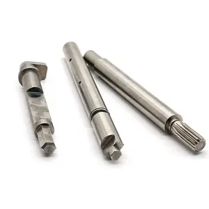CNC Stainless Steel input output shafts Mechanical Engine Parts Water Pump Shaft and Air PTO Gear Shaft for Natural Gas Engines