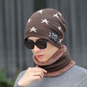<span class=keywords><strong>Ensemble</strong></span> de bonnets et écharpes pour hommes, doux et doux, maintien au chaud - Product Image 5