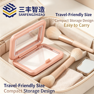 Rectangular Clear Window Single Blush Powder <b>Compact</b> Case plastic container - Product Image 2