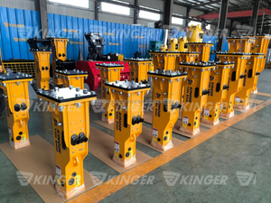 KINGER Marteau briseur hydraulique de démolition de pointe pour chargeuse-pelleteuse et chargeuse compacte - Product Image 6