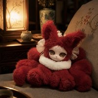Nouvelle figurine en peluche FuYou Mini renard à neuf queues 2026, boîte mystère, jouet pour enfants, poupée en peluche, figurines de dessins animés, jouets porte-bonheur