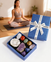 Lot de Pierres Roulées en Cristal Naturel et Grappes de Cristaux en Boîte – Un Excellent Choix pour la Décoration Intérieure et les Cadeaux