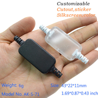 Boîtier de protection de câbles pour module électronique, boîte de passage de câbles, boîte de jonction électronique, 43x22x11MM, coque en plastique neuve