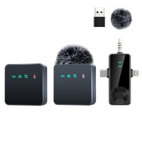 Nouveau modèle H15 – Microphone cravate sans fil omnidirectionnel USB Type-C/3,5 mm pour téléphones mobiles iOS, diffusion en direct en extérieur, réduction du bruit