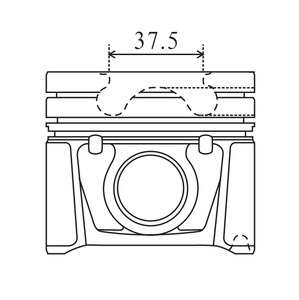 Pistón de motor A 17 <span class=keywords><strong>DT</strong></span> Alfin y camisa de galería de aceite MOS2, 4cyl, 79,0mm, A350601, 8730760040, 40390600, 40391600, 41071600 - Product Image 2