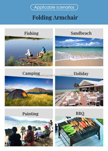 Personalizado barato al aire libre portátil reclinable plegable pequeño Metal Chaise Flexible Camp Sea Beach Chair - Product Image 6