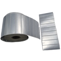 Rouleau recyclable 4x6 imprimante d'étiquettes thermiques directes papier de transfert argent étiquette thermique d'expédition en aluminium