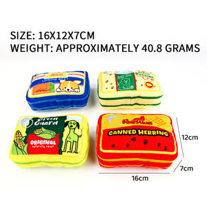 Nouveau jouet en peluche classique pour animaux de compagnie, jouet sonore, doux, en forme de seau de chips de pommes de terre en conserve, interactif, soulage l'ennui, nettoyage des <span class=keywords><strong>dents</strong></span>, jouet à mâcher pour chien - Product Image 3