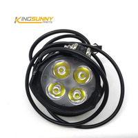 Feu avant LED étanche pour vélo avec connecteur corne SM illuminé par quatre perles phare accessoire Ebike
