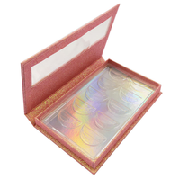 Boîte de rangement de faux cils, 5 paires, rose, vente en gros, livraison gratuite