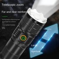 Linterna YesFire, Impermeable, LED Recargable, Súper Brillante, de Largo Alcance, Láser de Alta Potencia para Exteriores, Lámpara de Xenón con Enfoque, Pequeña, de Aluminio