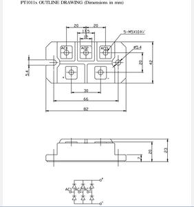 100A 1600V CHỈNH LƯU cầu pt10116 <span class=keywords><strong>Diode</strong></span> Module cho alternator IGBT cảm ứng nóng chảy lò hiệu suất cao sản phẩm điốt - Product Image 4