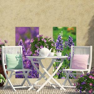 2个薰衣草风格自粘轮式垃圾桶贴纸花卉室内室外装饰贴花由耐用纸张制成 - Product Image 6