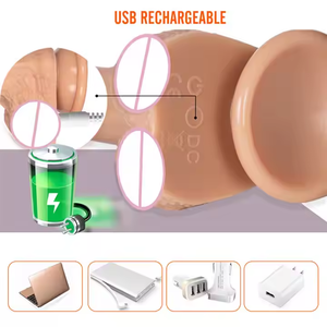 لاسلكي للتحكم عن بعد قابل للسحب أرجوحة واقعية سيليكون دسار لينة تهتز لعبة الجنس الاحترار الدفع الدورية للنساء - Product Image 6