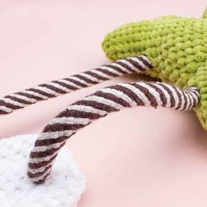 Juguetes de entretenimiento para perros, juguetes de peluche con sonido, rana, pato, cuerda de algodón, juguetes para masticar para perros - Product Image 4