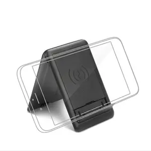 Portable Storage Box Charging Cable With 15W Qi Wireless Charger New 3 In 1 Data Cable With Charger Mobile Phone Holder