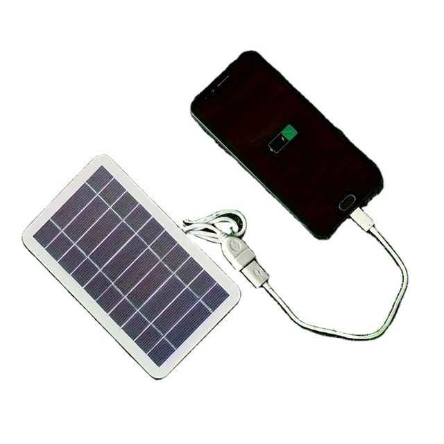 Portable Solar Charger USB, Outdoor Travel Solar Panel Power Supply, Eco-Friendly Solar Powered Charging Adapter