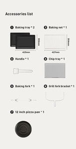 เตาอบพิซซ่าไฟฟ้าขนาด 60 <span class=keywords><strong>ลิตร</strong></span> ราคาโรงงาน KRON สำหรับร้านอาหารและบ้าน - Product Image 6