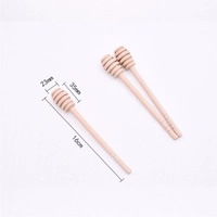 Cuillère à miel miniature personnalisée en bois de 3 pouces, agitateur portable, bâtonnets mélangeurs, applicateur de miel en bois