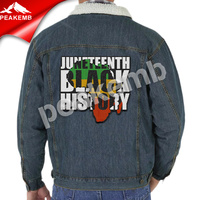 Patch en chenille personnalisé Juneteenth Black History, thermocollant ou à coller sur les vêtements, vente en gros