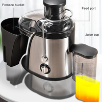 Extracteur de fruits commercial multifonctionnel 350ML 220V 400W avec commande par bouton, presse-agrumes électrique domestique