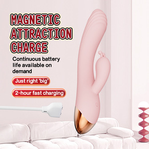 Vibromasseur sensible au toucher rose, stimulation du point G, jouet pour adultes pour femmes, 30 dB silencieux - Product Image 2