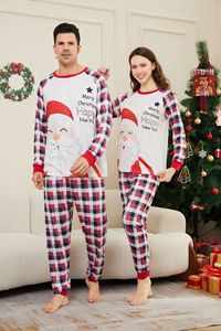 Ensemble de pyjamas en tricot thermique doux et respirant à imprimé de Noël en plaid de renne <span class=keywords><strong>Anta</strong></span> Claus, taille élastique personnalisée, famille parent-enfant - Product Image 2